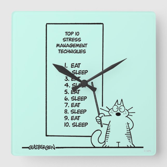 Relógio Quadrado Gerenciamento de Tempo (Frente)