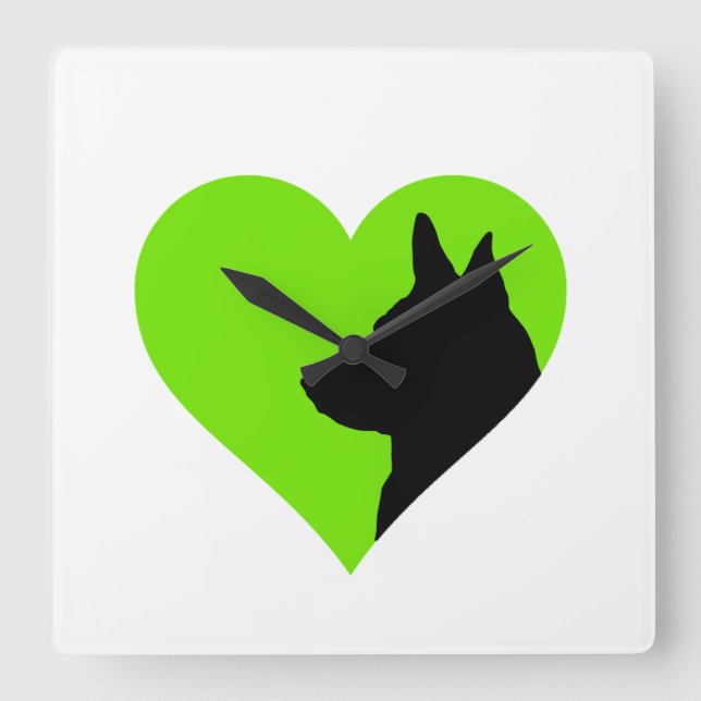 Relógio Quadrado German Shepherd     (Frente)