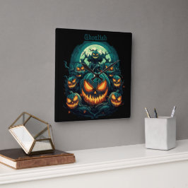 Relógio Quadrado Ghoulish Glare