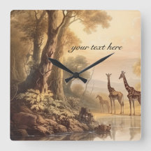 Girafas botânicas, personalizáveis