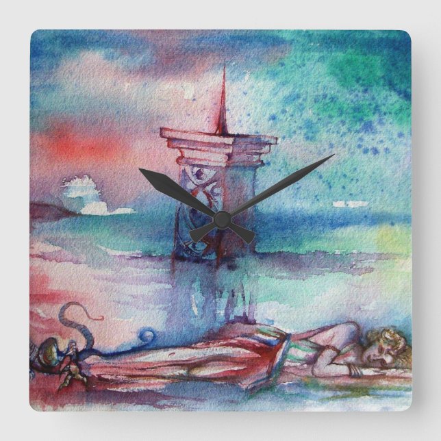 RELÓGIO QUADRADO GNOMON E SENHORA DO LAGO (Frente)