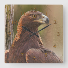 RELÓGIO QUADRADO GOLDEN EAGLE “VOYAGER” SQUARE WALL CLOCK