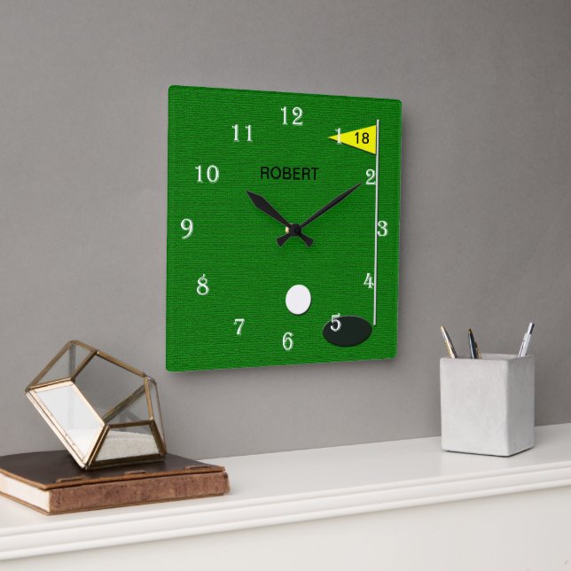Relógio Quadrado Golf Wall Clock (Escritório)