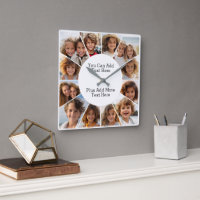 Grade Mínima de 12 Fotos com Texto Simples Quadrad