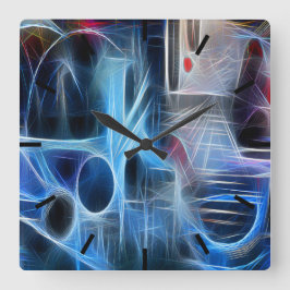 Relógio Quadrado Grafittineon