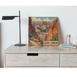 Relógio Quadrado Grand Canyon - Viagem Design