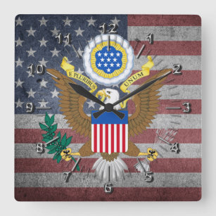 Relógio Quadrado Great seal of United States
