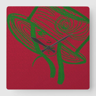 Relógio Quadrado Green Lady