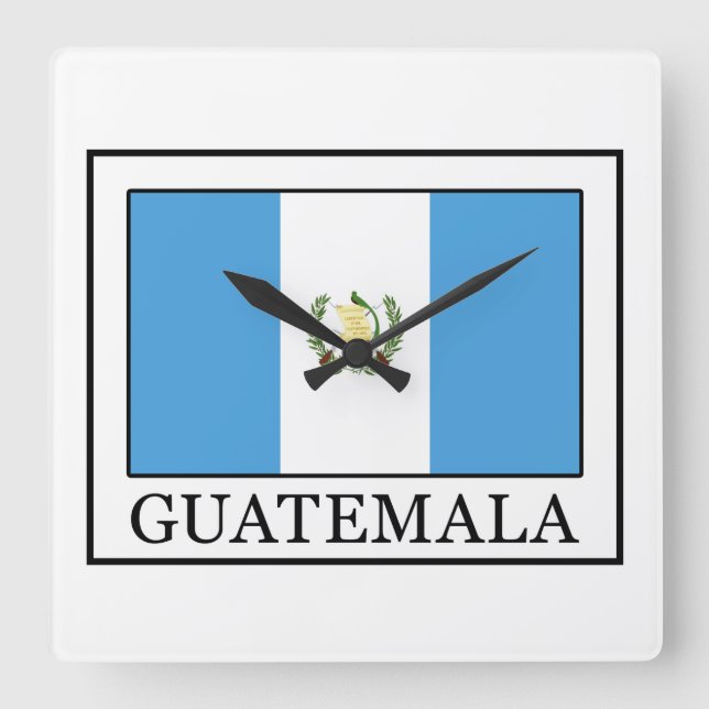 Relógio Quadrado Guatemala (Frente)