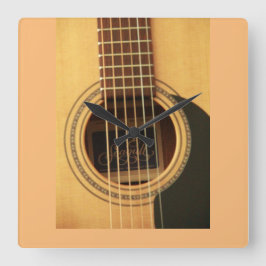 Relógio Quadrado GUITAR ART Wall Clock