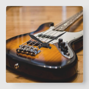 Relógio Quadrado Guitarra baixa