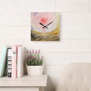 Relógio Quadrado Gusten no submundo por Hilma af Klint