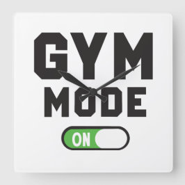 Relógio Quadrado Gym Mode – Train Hard Stay Strong