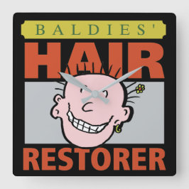 Relógio Quadrado Hairdressers Funny Hair Restorer