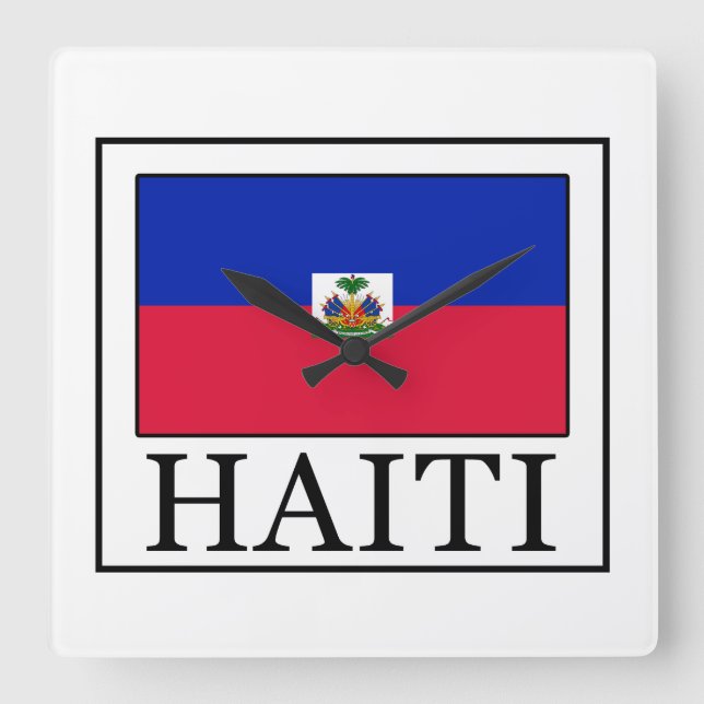Relógio Quadrado Haiti (Frente)