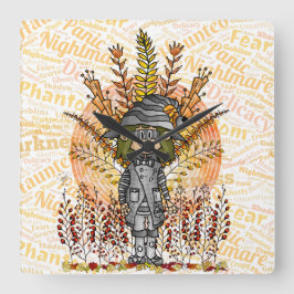 Relógio Quadrado Halloween - Quinn