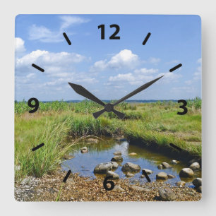 Relógio Quadrado Hammonasset Beach Wall Clock