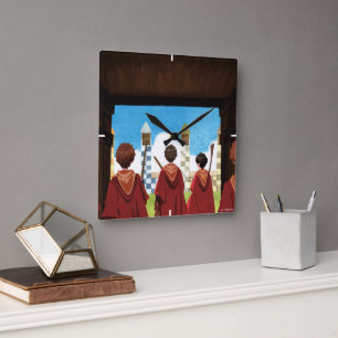 Relógio Quadrado HARRY POTTER™ e a equipe GRYFFINDOR™ QUIDDITCH™