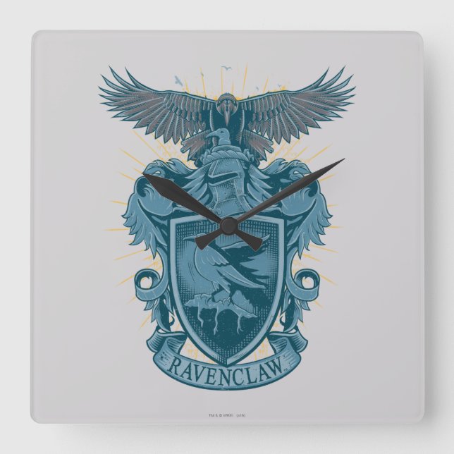Relógio Quadrado Harry Potter | Ravenclaw Crest (Frente)