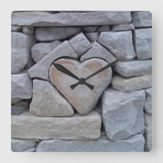 Relógio Quadrado Hart of Stone Wall Clock