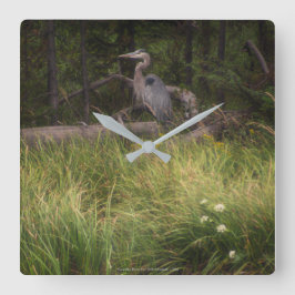 Relógio Quadrado Herão Azul excelente 8917