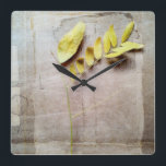 Relógio Quadrado Herbário V<br><div class="desc">Floral</div>