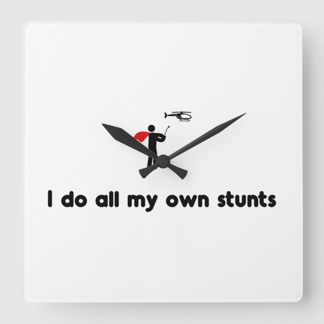 Relógio Quadrado Herói do helicóptero de RC (Frente)