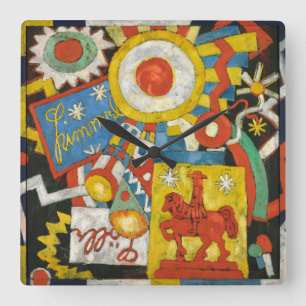 Relógio Quadrado Himmel de Marsden Hartley, Expressionismo de Vinta