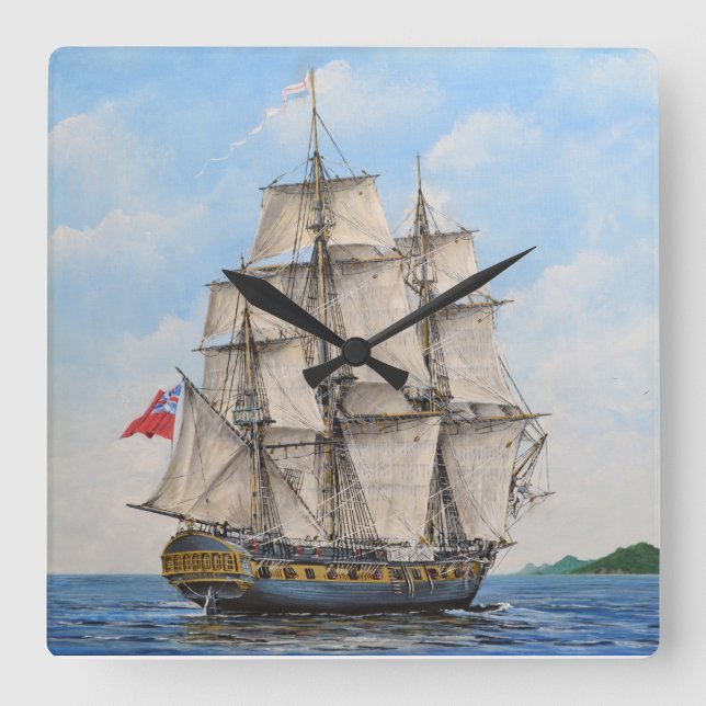Relógio Quadrado HMS Surprise Acrylic Wall Clock (Frente)