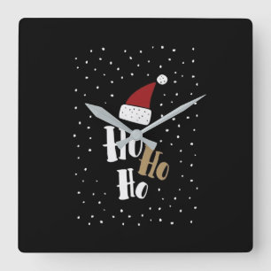 RELÓGIO QUADRADO **HO HO HO HO CHRISTMAS** CLOCK