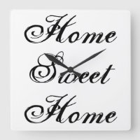 ~Home Sweet Home~ WALLCLOCK, PERSONALIZE-O!