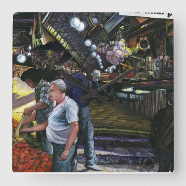 Relógio Quadrado Homens do Comércio, Jerusalém (Frente)