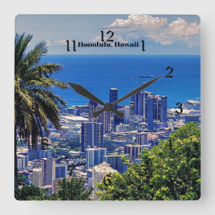 Relógio Quadrado Honolulu, Oahu, Havaí