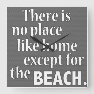 Relógio Quadrado Hora da Praia