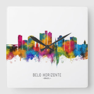 Relógio Quadrado Horizonte Belo Brasil Paisagem Urbana