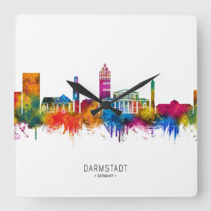Relógio Quadrado Horizonte de Darmstadt Alemanha