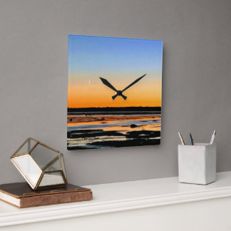 Relógio Quadrado horloge carré croissant de lune