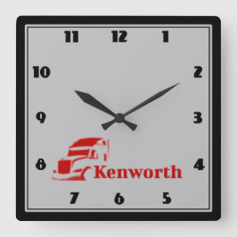 Relógio Quadrado Horloge Kenworth