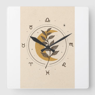 Relógio Quadrado Horloge Murale Carrée