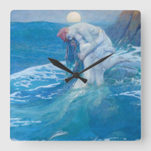 Relógio Quadrado Howard Pyle - A Sereia
