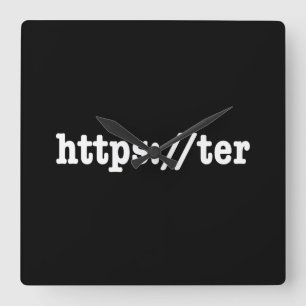 Relógio Quadrado https://ter / código html