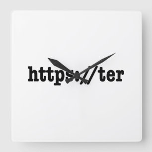 Relógio Quadrado https://ter / código html