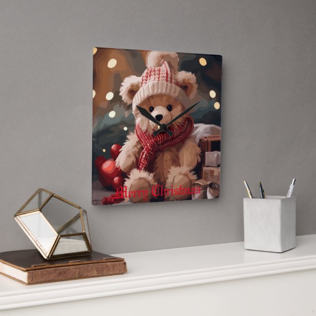 Relógio Quadrado Huggable (Escritório)