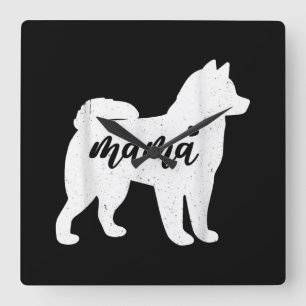Relógio Quadrado Husky Mothers Day   Dog Paw Lover Gift