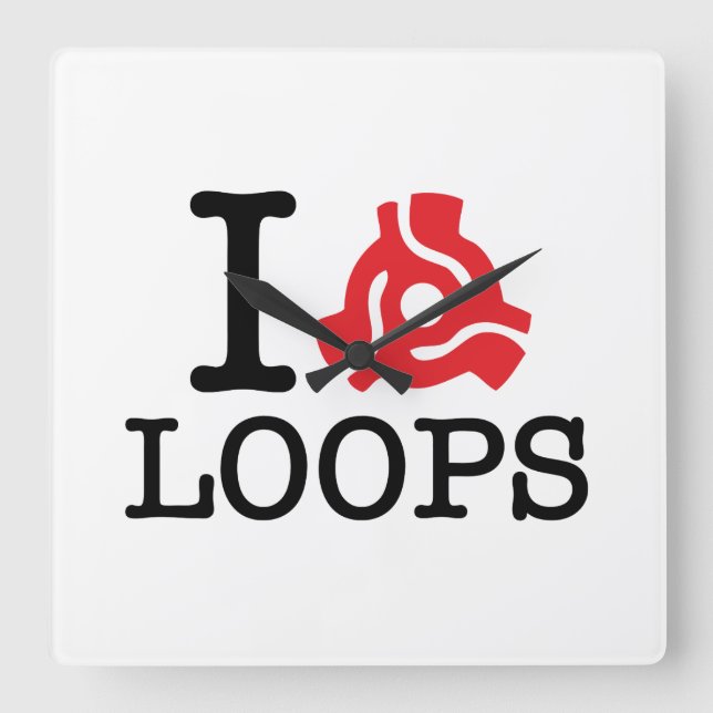 Relógio Quadrado I 45 Loops de adaptador (Frente)