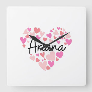 Relógio Quadrado I love Ariana