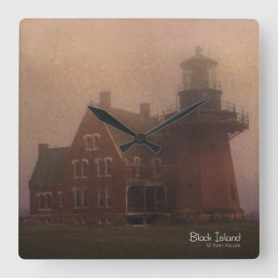 Relógio Quadrado Ilha Block