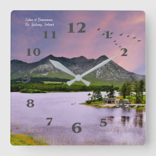Relógio Quadrado Imagem irlandesa para Square-Wall-Clock