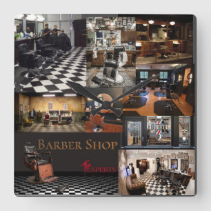 Relógio Quadrado Imagens das barbearias