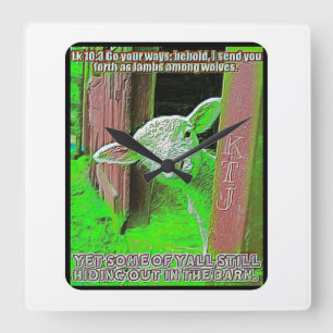 Relógio Quadrado Imagens de Escritura 18